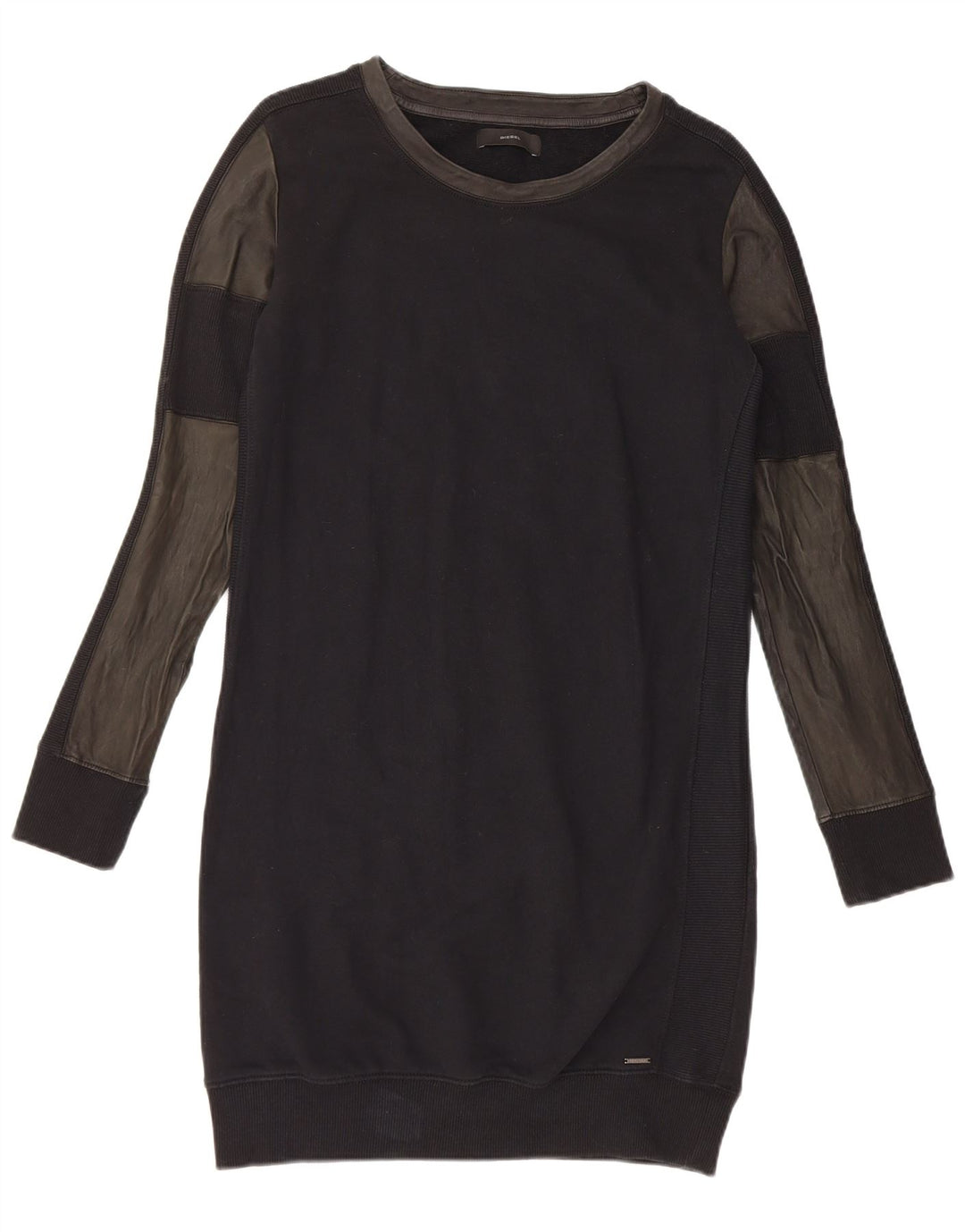 Γυναικείο φόρεμα DIESEL Jumper UK 12 Medium Black Courblock Βαμβακερό