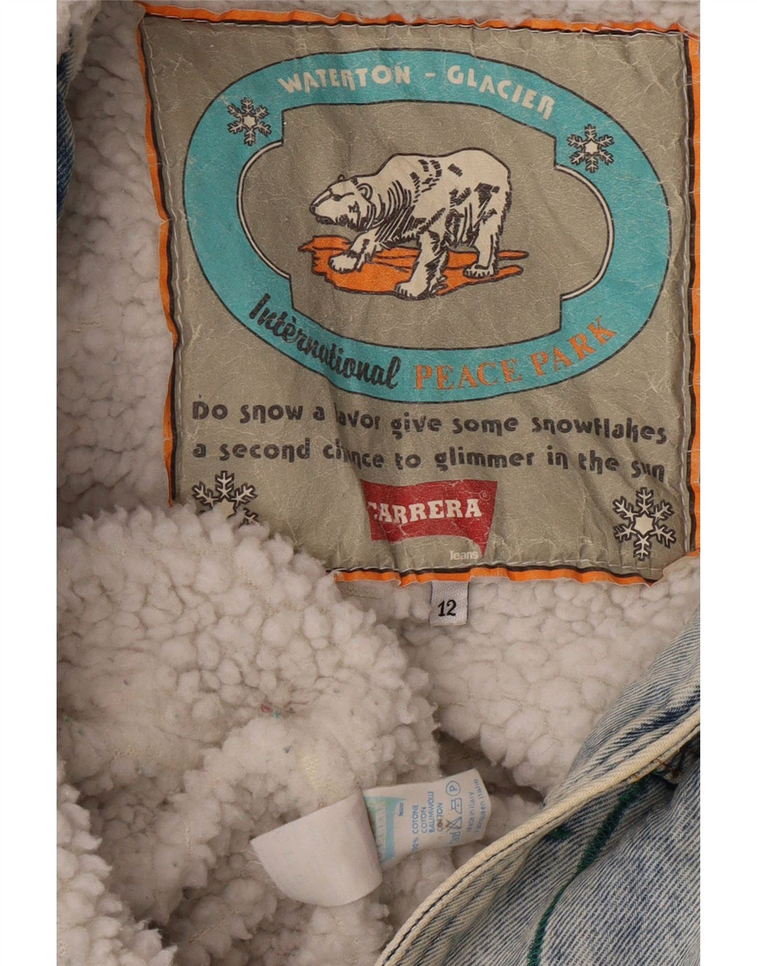 CARRERA Boys Sherpa Τζιν μπουφάν 11-12 ετών Μπλε βαμβακερό