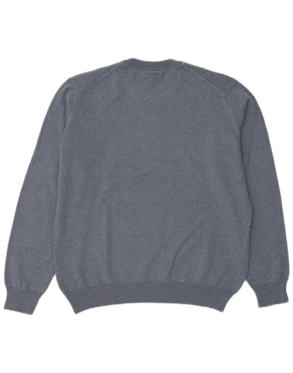 Ανδρικό πουλόβερ Lacoste Classic Fit Crew Neck Jumper Μέγεθος 6 XL Μπλε Μαλλί