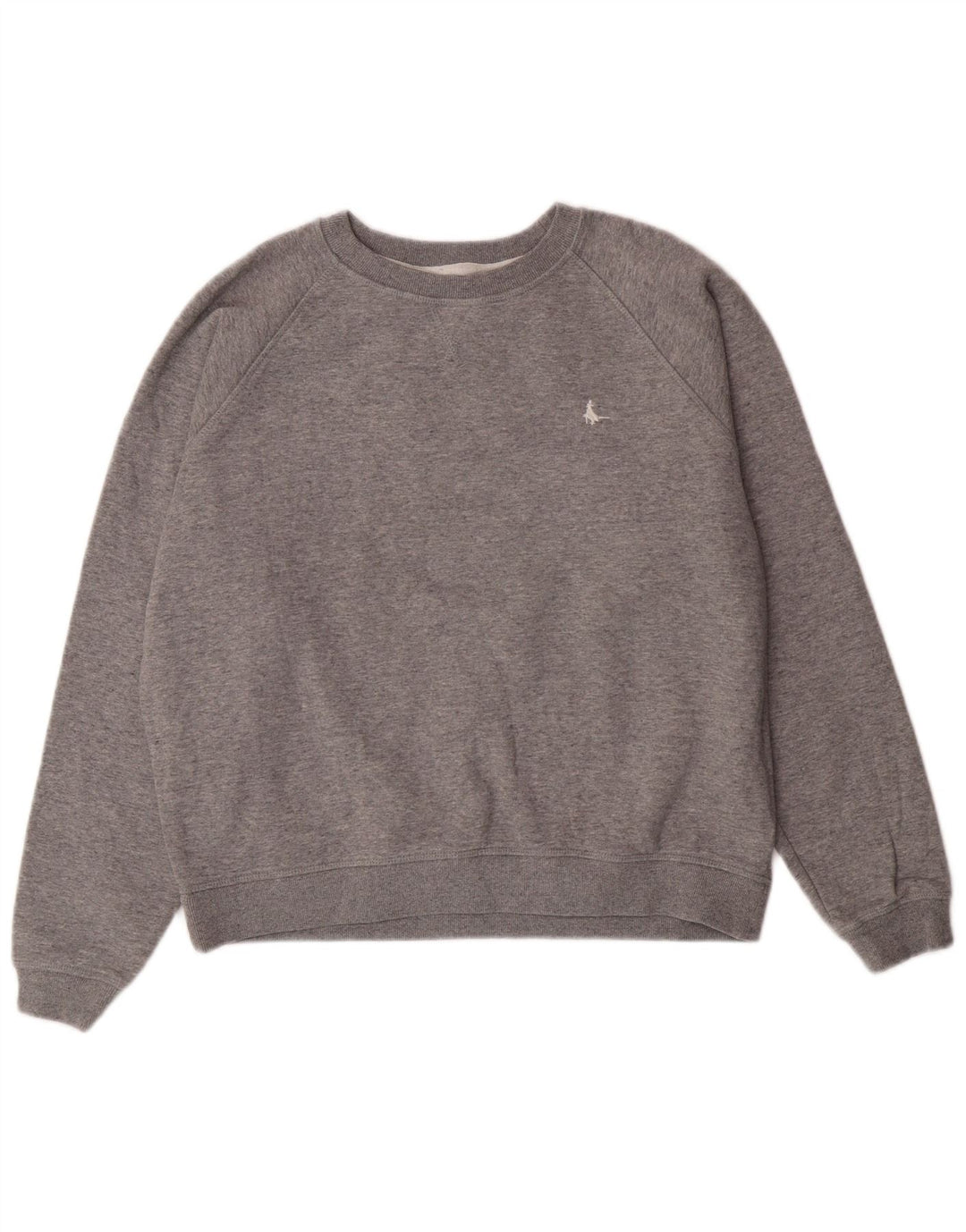 Jack Wills Γυναικεία Φούτερ Jumper UK 14 Large Grey Cotton