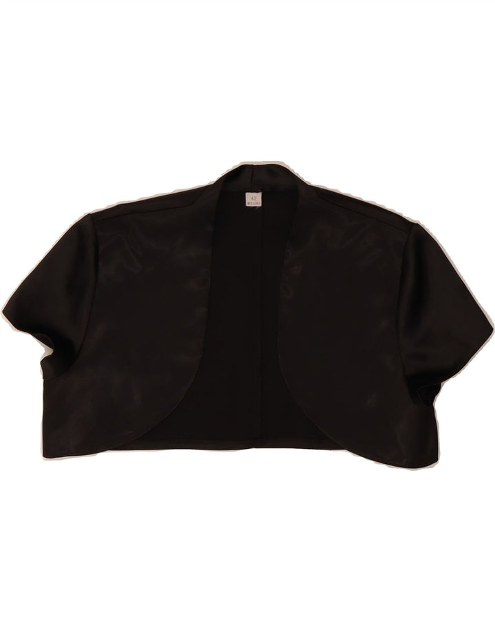 VINTAGE Womens Bolero Jacket IT 42 Medium Black Vintage Vintage and Second-Hand Vintage from Messina Hembry 