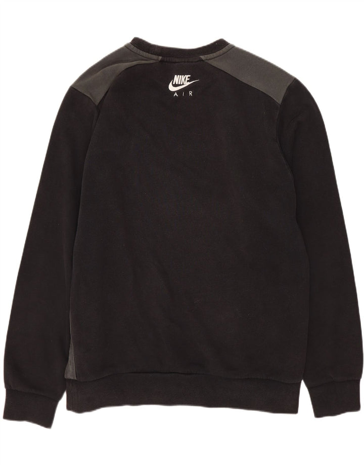 Ανδρικό γραφικό φούτερ Nike, μεσαίο μαύρο βαμβακερό