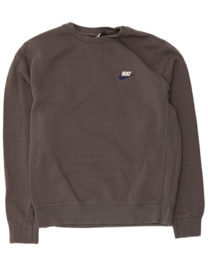 Ανδρικό φούτερ Nike Jumper από μικρό γκρι βαμβακερό χρώμα