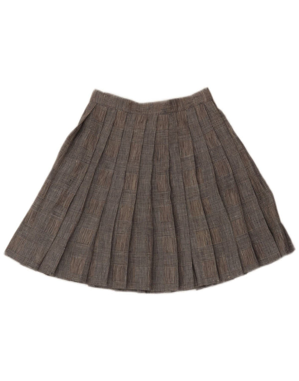 Vintage γυναικεία φούστα με μαχαίρι πλισέ W24 XS Γκρι κυνηγόστοφος