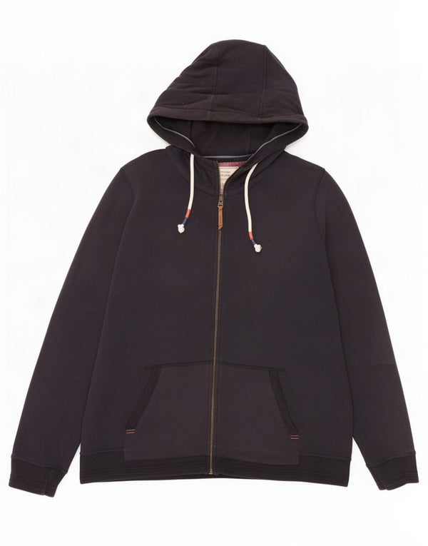 Fat Face Womens Zip Hoodie Sweater UK 18 XL Navy Blue Cotton