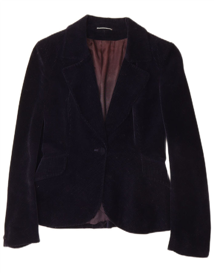 PIERRE D'ALBY Γυναικείο Κοτλέ 2 τεμαχίων Σετ Φούστα UK 10 Small W24 Navy Blue