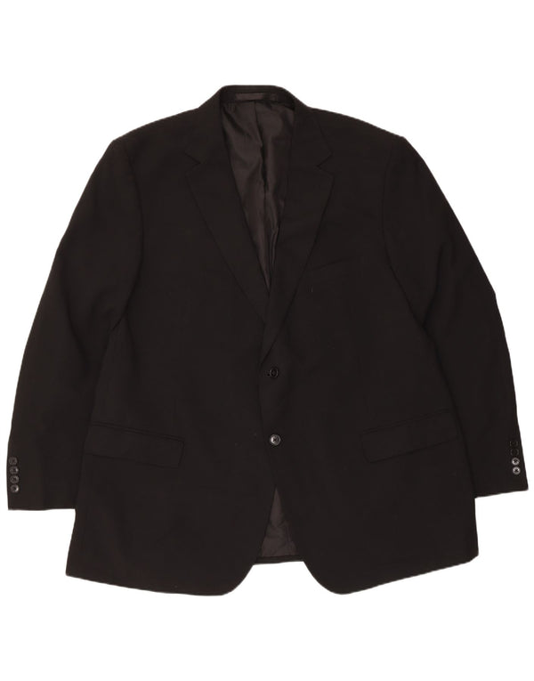 Marks & Spencer Ανδρικό μπουφάν blazer UK 48 2XL μαύρο πολυεστέρα