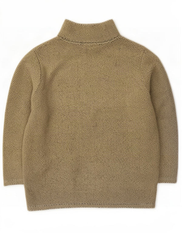 Vintage γυναικεία φόρμα Fleece Top Jacket UK 14 Large Beige Polyester