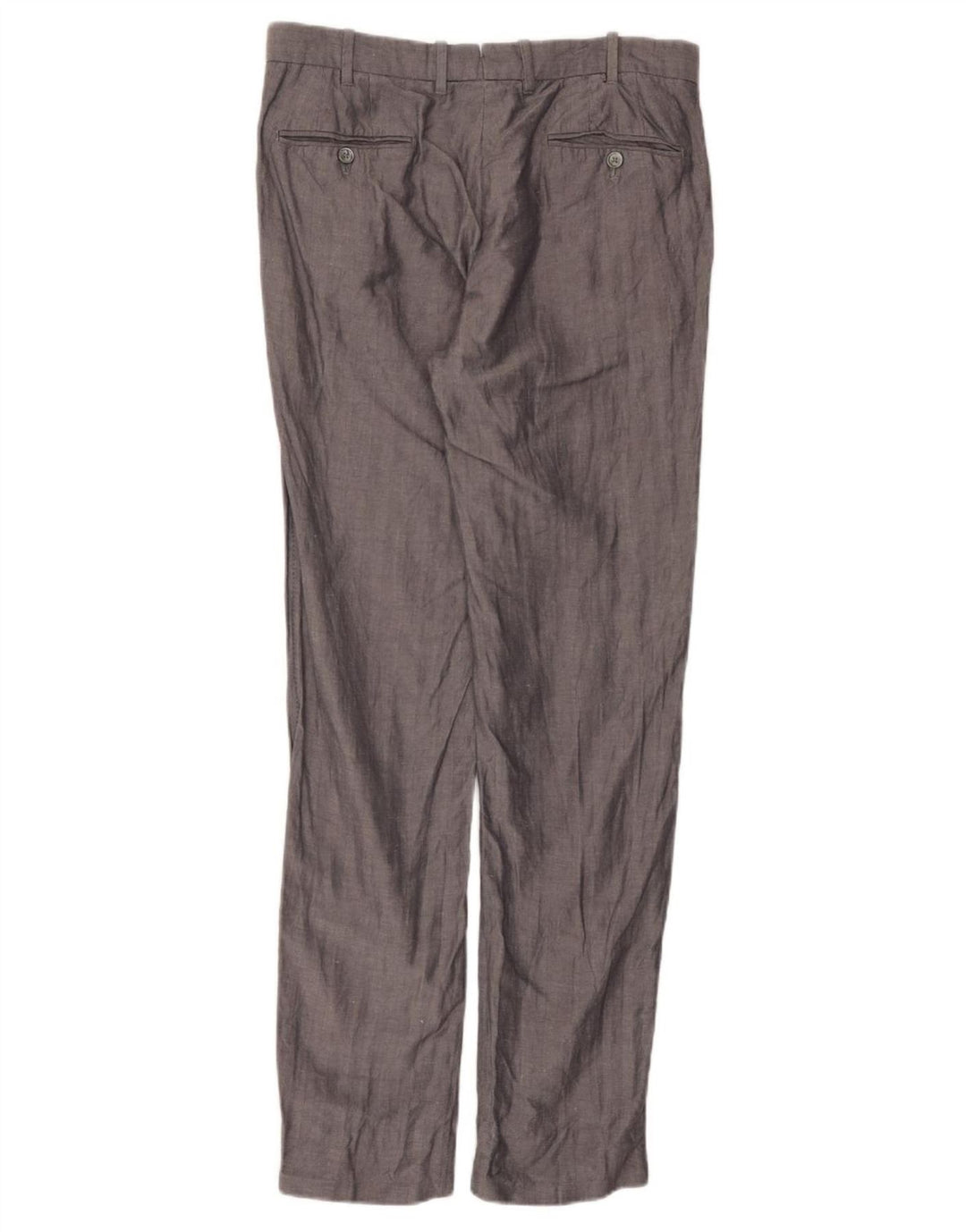 Massimo Dutti Ανδρικό Slim Suit Παντελόνι EU 42 Large W32 L32 Grey Pearringbone