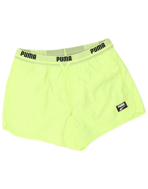 Ανδρικό γραφικό αθλητικό σορτς Puma Μεσαίου πράσινου πολυαμιδίου