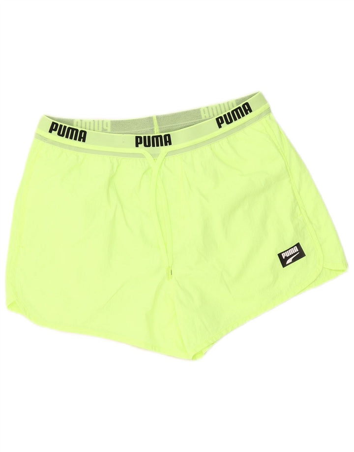 Ανδρικό γραφικό αθλητικό σορτς Puma Μεσαίου πράσινου πολυαμιδίου