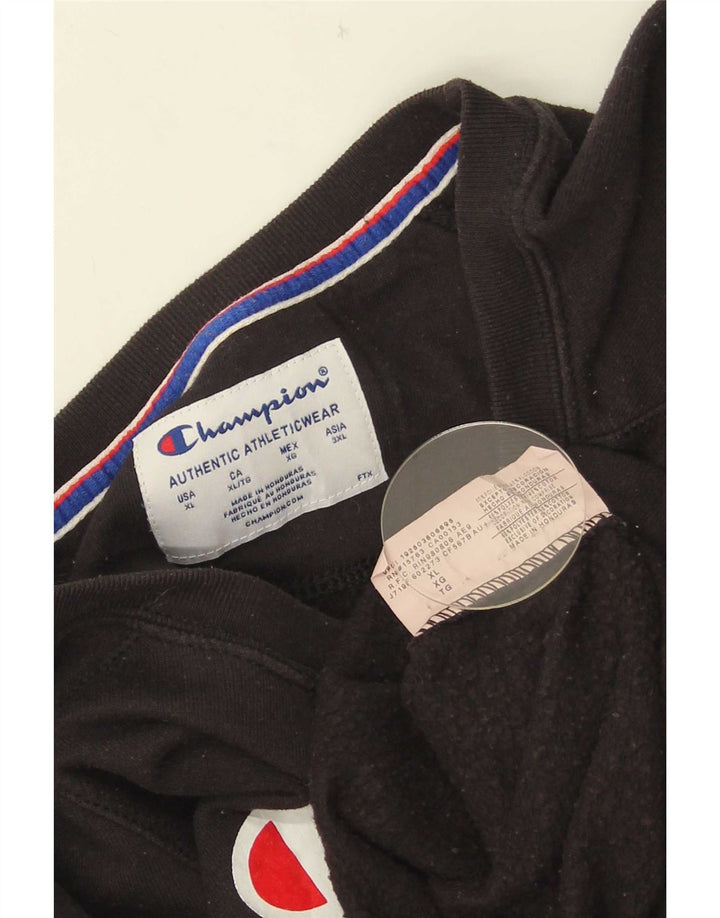 Champion Γυναικείο Γραφικό Φούτερ Jumper UK 18 XL Μαύρο Πολυεστέρας