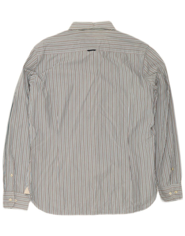 Ανδρικό πουκάμισο Henry Cottons Μέγεθος 42 Large Blue Pinstripe Cotton
