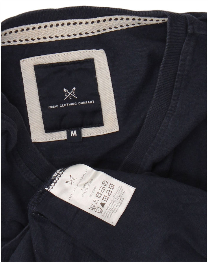 CREW CLOTHING Ανδρικό T-Shirt Top Medium Navy Blue Cotton