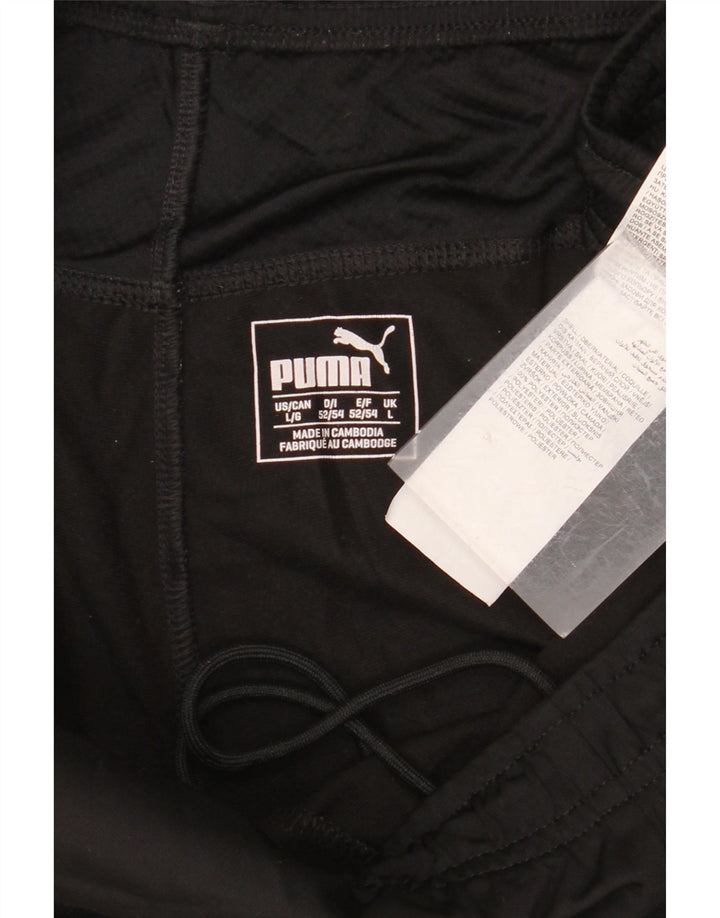 Ανδρική αθλητική φόρμα PUMA Graphic Παντελόνι μεγάλο μαύρο πολυεστέρα