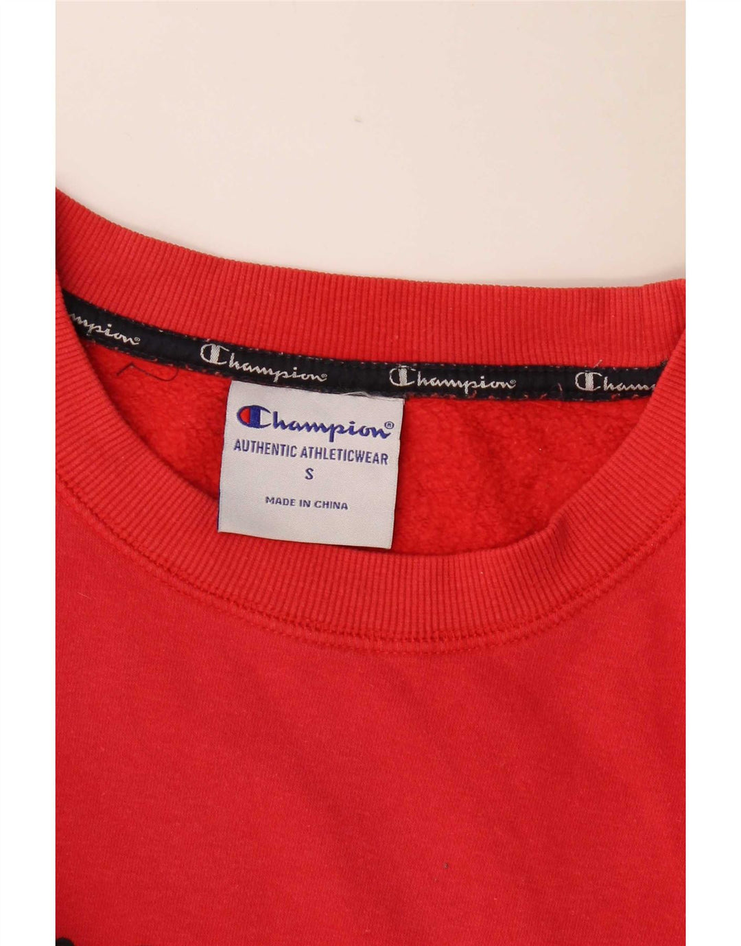 Ανδρικό γραφικό φούτερ Champion Jumper Μικρό κόκκινο βαμβακερό