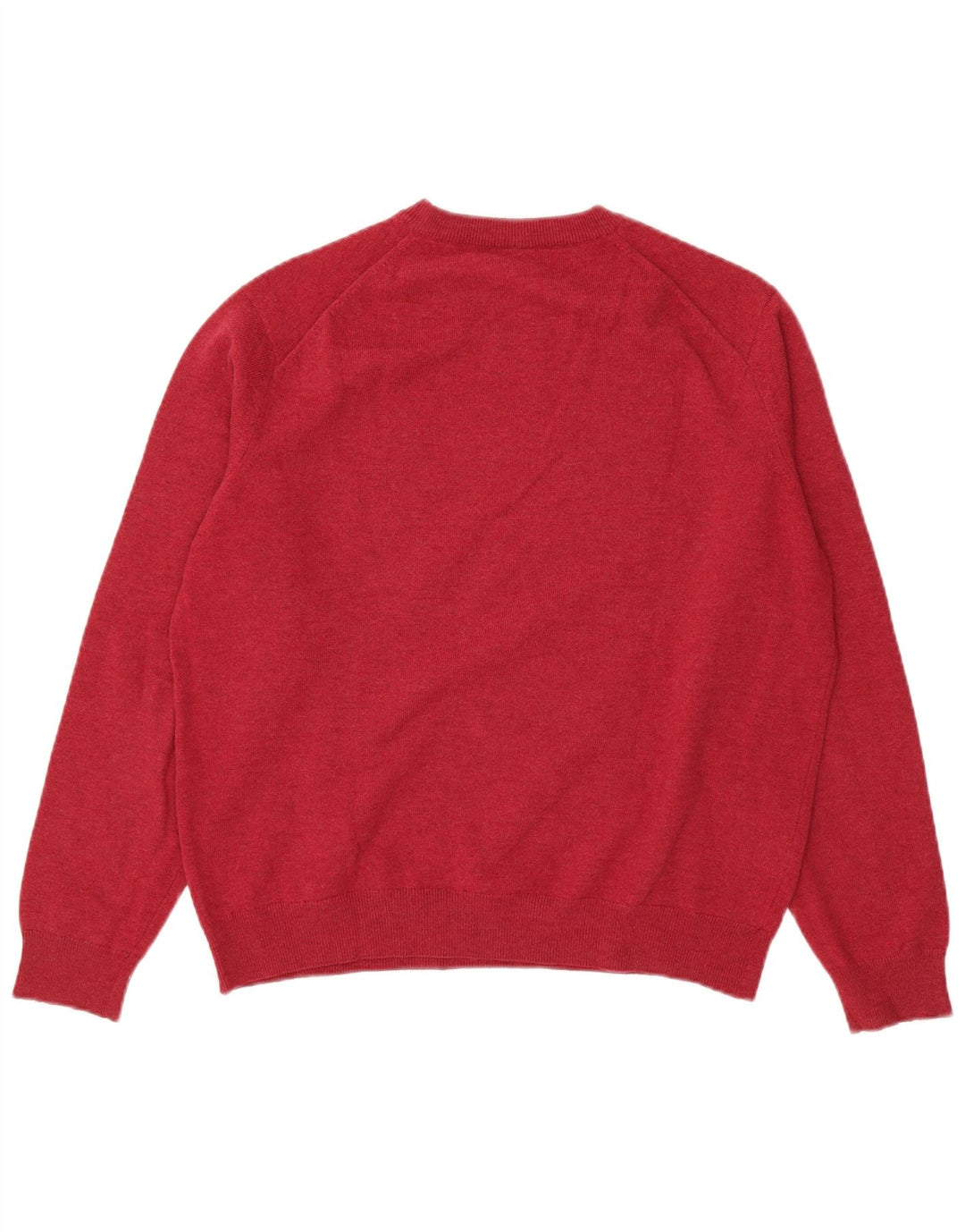 Ανδρικό πουλόβερ Lacoste Crew Neck Jumper Μέγεθος 5 Μεγάλο ροζ μαλλί αρνιού