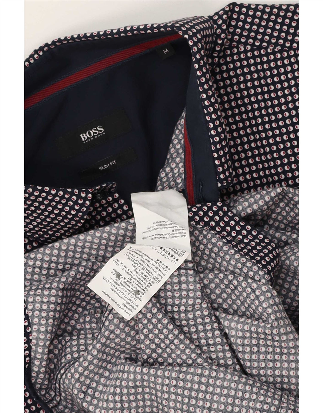 Ανδρικό πουκάμισο Hugo Boss Slim Fit Βαμβακερό μεσαίο μπλε ναυτικό