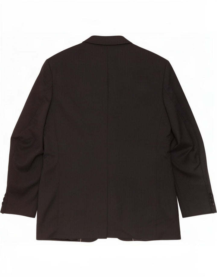 Marks & Spencer Ανδρικό σακάκι σακάκι με 3 κουμπιά UK 44 XL Μαύρο ριγέ μαλλί