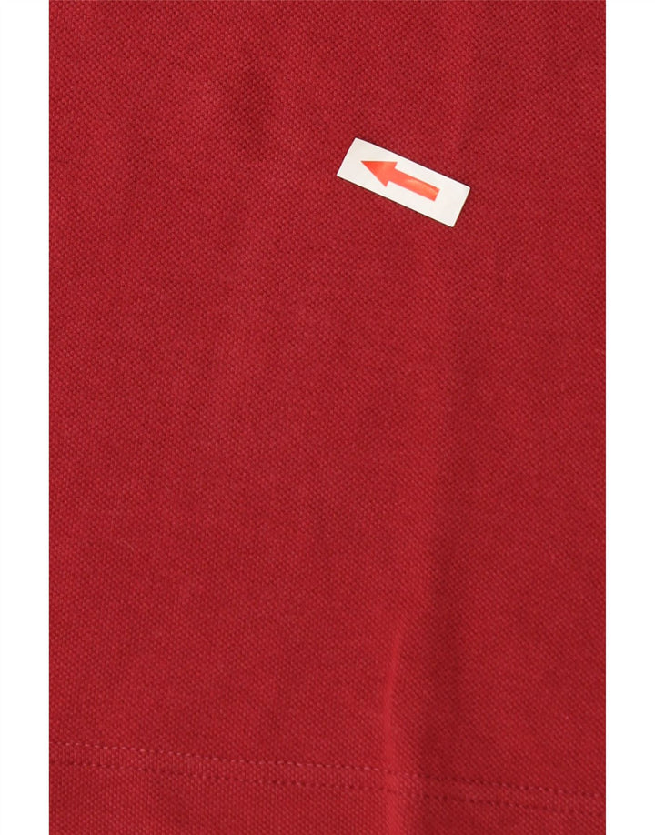Fred Perry Ανδρικό πουκάμισο Polo μεγάλο βαμβακερό μπορντό