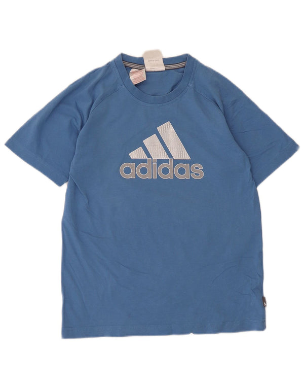 Adidas Boys Graphic T-Shirt Top 11-12 ετών Μπλε βαμβακερό