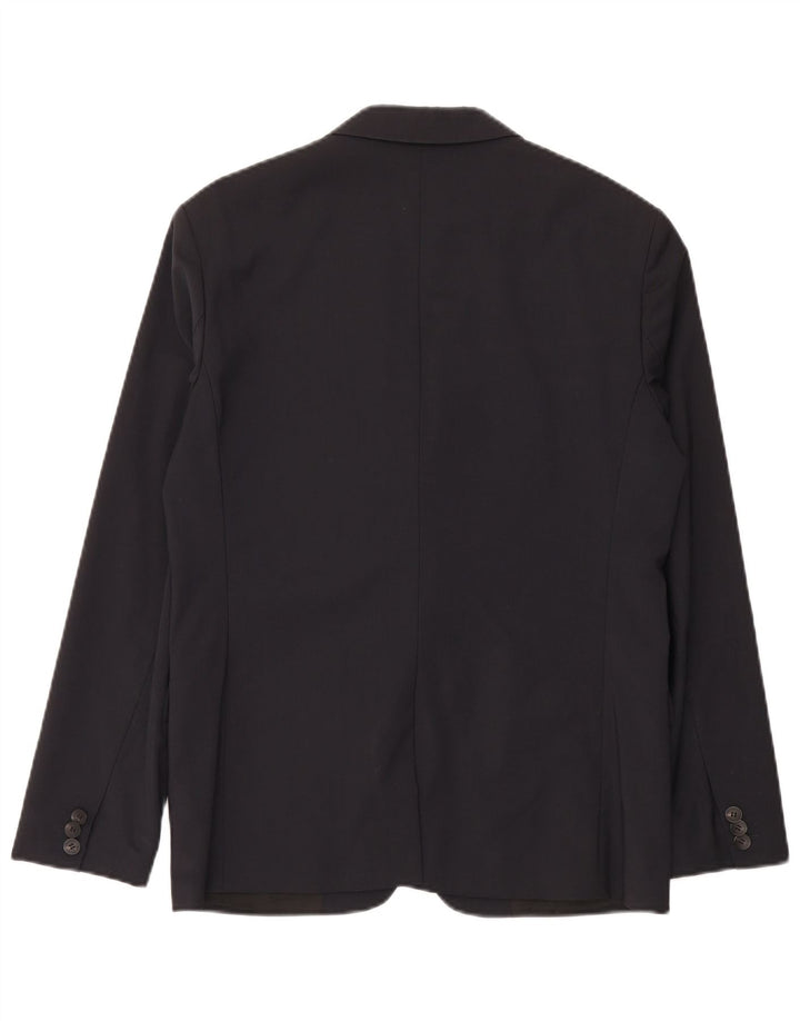 Calvin Klein Ανδρική φόρμα 2 κουμπιών IT 50 Large W34 L33 Μαύρο μαλλί