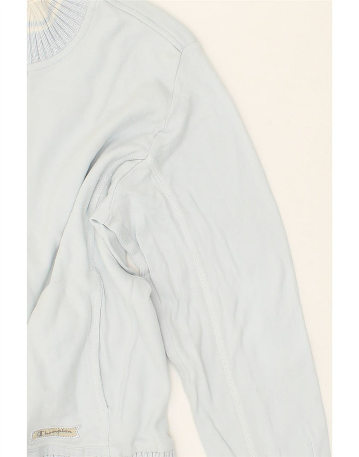 CHAMPION Womens Tracksuit Top Jacket UK 10 Small Blue Cotton Vintage Champion and Second-Hand Champion from Messina Hembry 