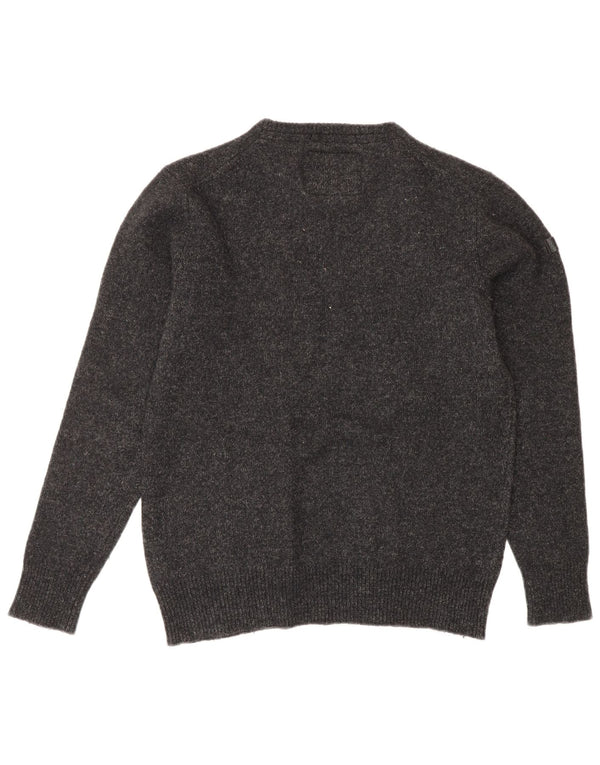 Superdry γυναικείο πουλόβερ με λαιμόκοψη UK 14 Large Grey Flecked