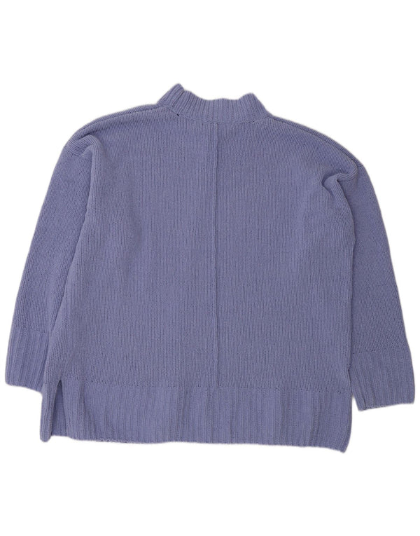 Marks & Spencer Γυναικείο πουλόβερ με λαιμόκοψη μεγάλου μεγέθους UK 18 XL Μωβ