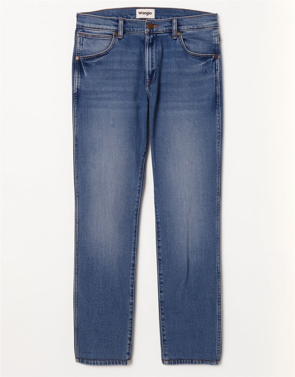 Wrangler Γυναικείο Larston Straight Jeans W29 L29 Blue Cotton