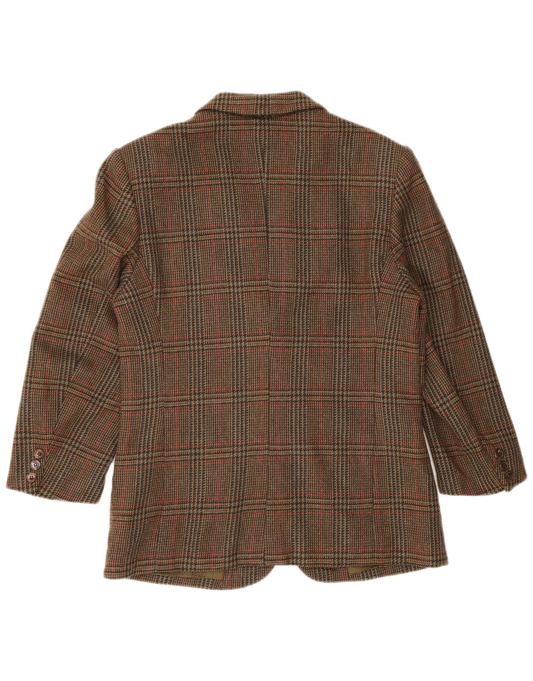 Herno Donna Γυναικείο Μπουφάν σακάκι IT 44 Μαλλί Houndstooth μεσαίου καφέ
