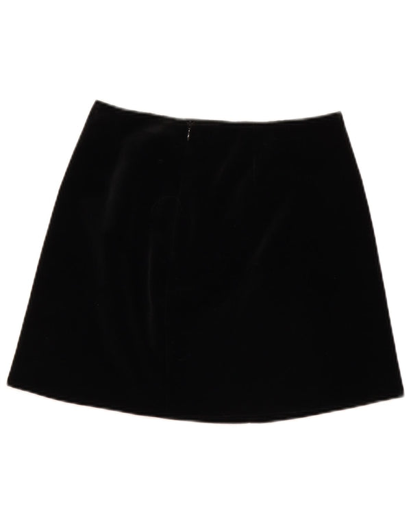 Moda Dossier Γυναικεία Μίνι Κοτλέ φούστα IT 42 Medium W28 Μαύρη
