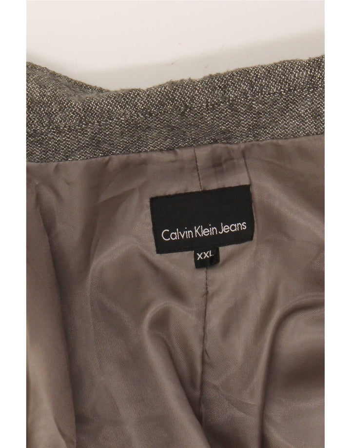 Calvin Klein Jeans Γυναικείο σακάκι με 1 κουμπί UK 20 2XL Γκρι