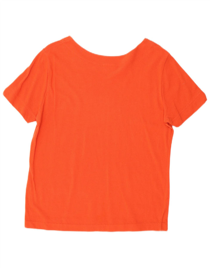 Γυναικείο T-Shirt LACOSTE Top Size 48 XL Πορτοκαλί