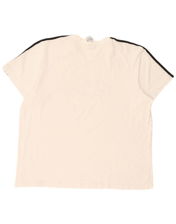 Γραφικό T-Shirt Adidas Ανδρικό Παρίσι Top 2XL Λευκό βαμβακερό