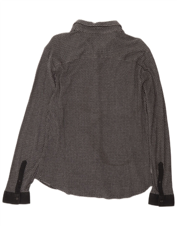 EMPORIO ARMANI Ανδρικό πουκάμισο 2XL Μαύρο με στίγματα