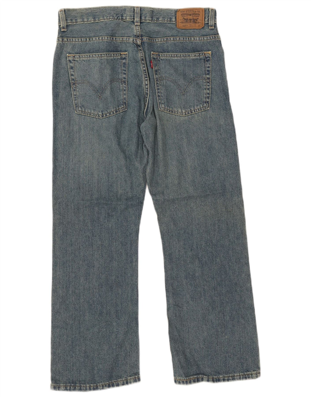 LEVI'S Boys Husky Bootcut Jeans 11-12 ετών W32 L27 Μπλε βαμβακερό