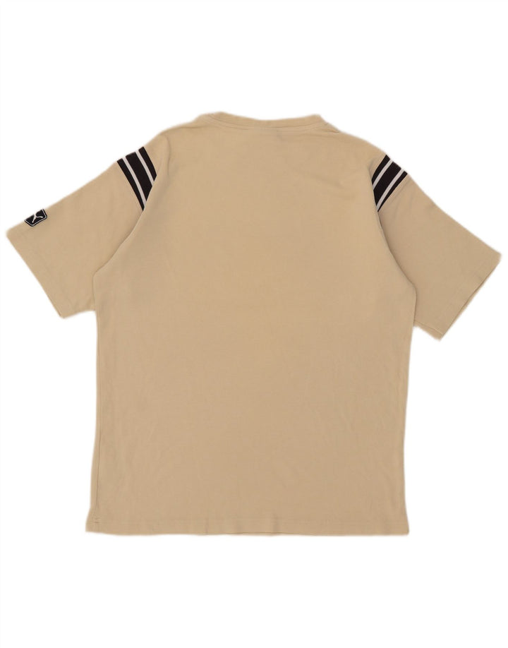 Ανδρικό γραφικό T-Shirt Puma Τοπ μεσαίο μπεζ βαμβακερό