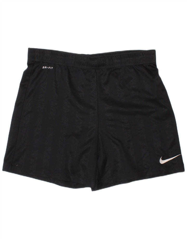 Αθλητικό σορτς Nike Boys Dri Fit 10-11 ετών Μεσαίο μαύρο ριγέ πολυεστέρα