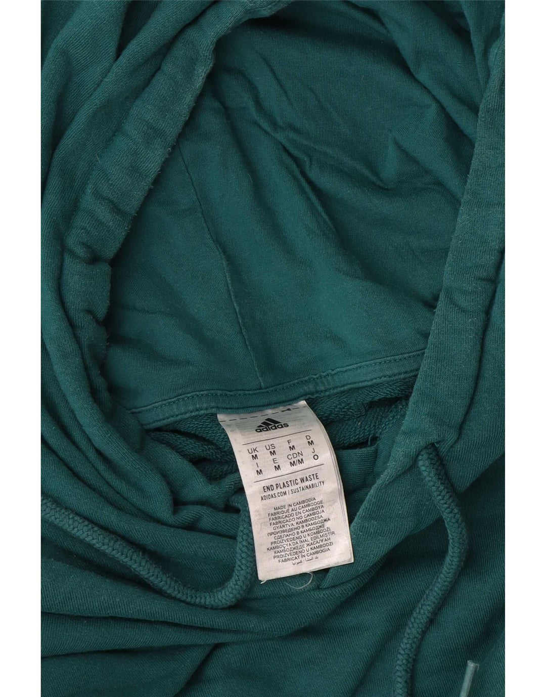 Ανδρικό φούτερ Adidas, μεσαίο πράσινο βαμβακερό