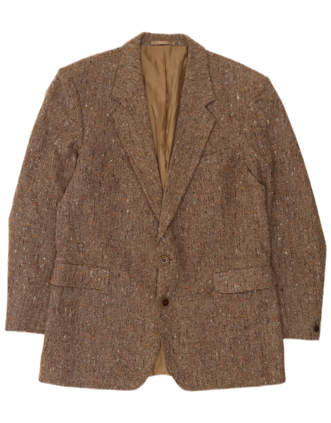 Vintage Ανδρικό σακάκι με 2 κουμπιά σακάκι UK 38 Medium Beige Flecked