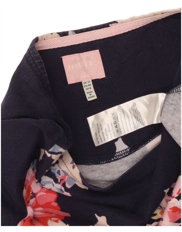 Γυναικείο φόρεμα με θήκη JOULES UK 12 Medium Navy Blue Floral Βαμβακερό