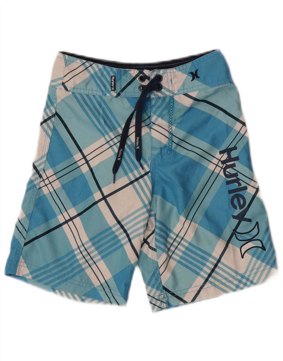 Γραφικό σορτς κολύμβησης Hurley Boys 5-6 ετών Blue Check Polyester