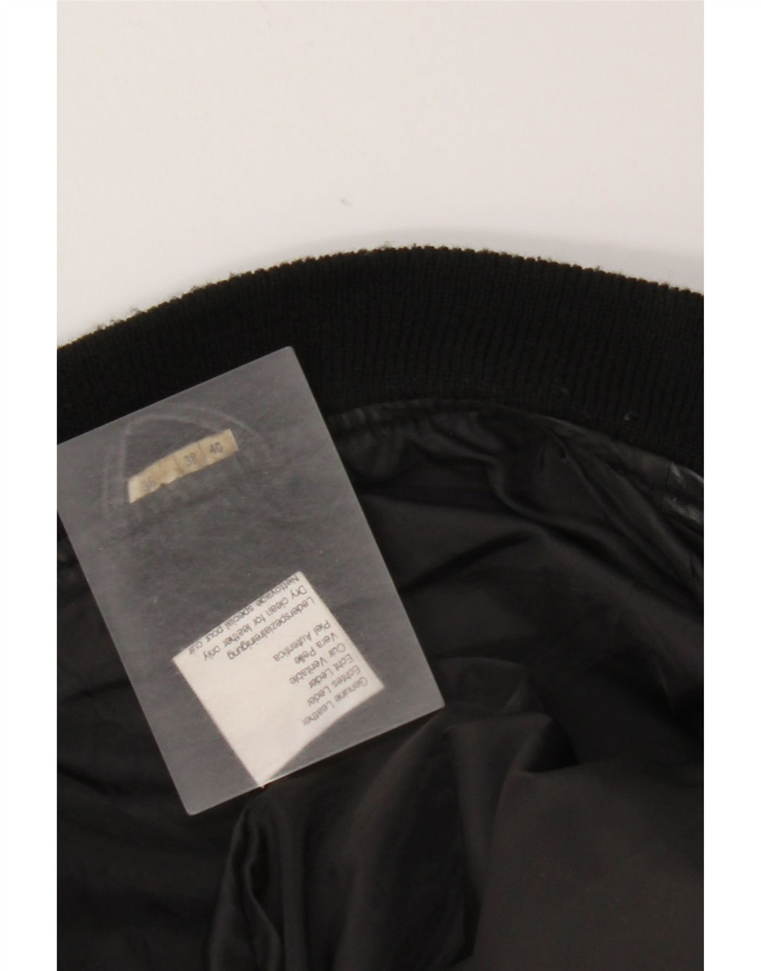 Vintage Γυναικείο Loose Fit Δερμάτινο Μπουφάν EU 38 Medium μαύρο δέρμα