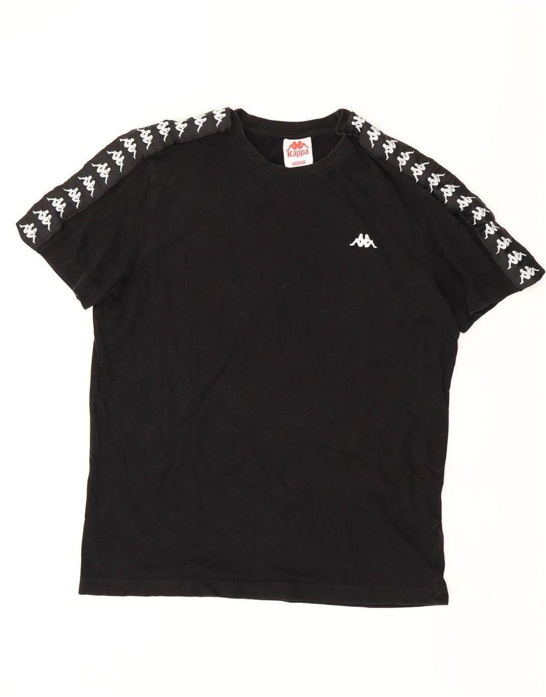 Ανδρικό γραφικό T-Shirt Kappa Top Medium Μαύρο