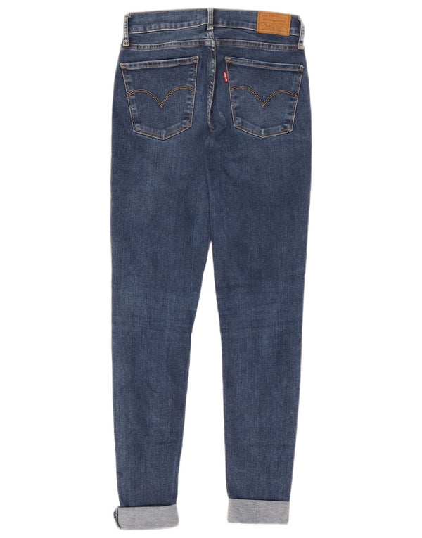 Levi's Womens 710 Super Skinny Jeans W26 L32 Navy Blue Cotton