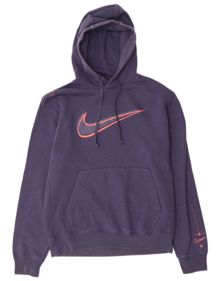 Ανδρικό γραφικό μπλουζάκι με κουκούλα Nike Small Navy Blue