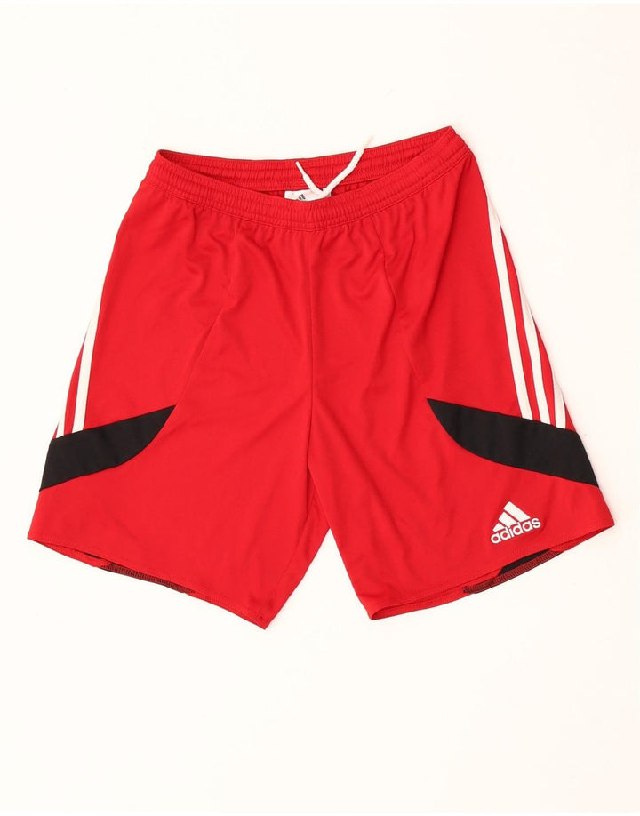 Ανδρικό αθλητικό σορτς ADIDAS Climalite Μικρό κόκκινο χρώμα πολυεστέρα
