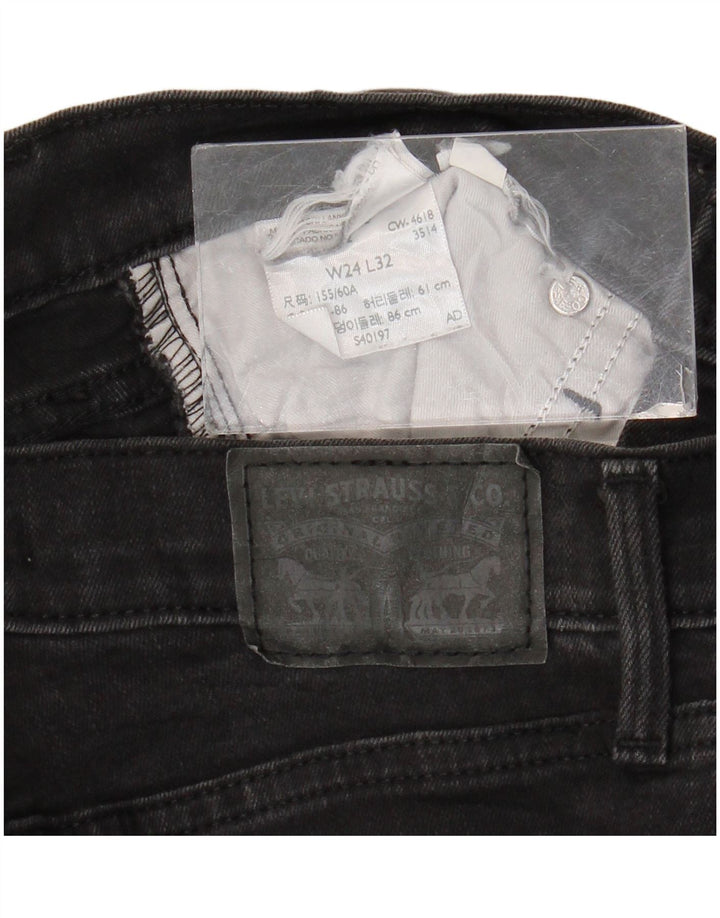 Γυναικείο Skinny Jeans Levi's W24 L32 Μαύρο