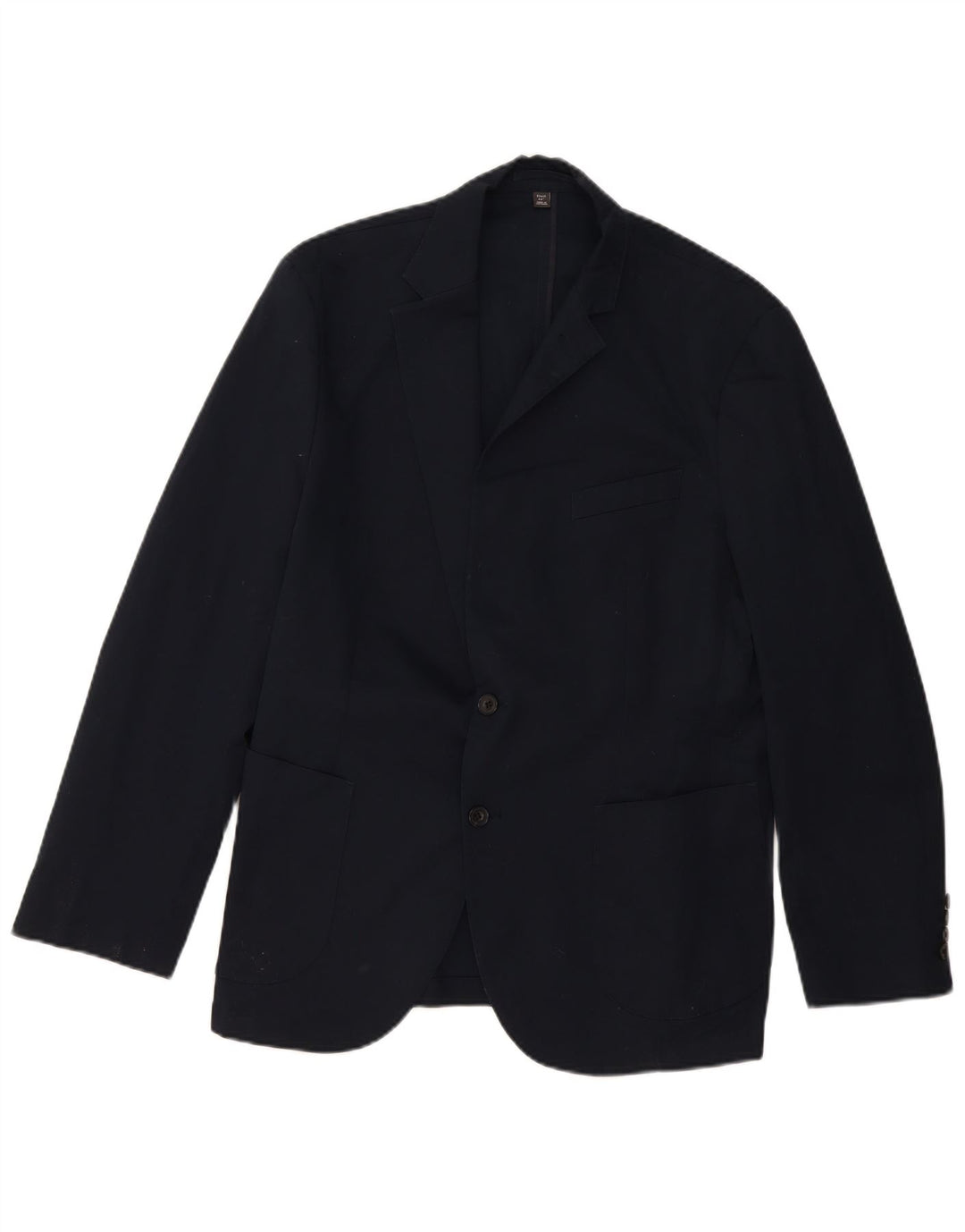 Marks & Spencer Ανδρικό σακάκι με 2 κουμπιά UK 44 XL Navy Blue Cotton